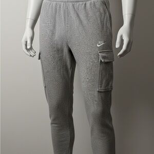 Nike Gray Cargo Jogger Sweatpants Small Athleisure Streetwear